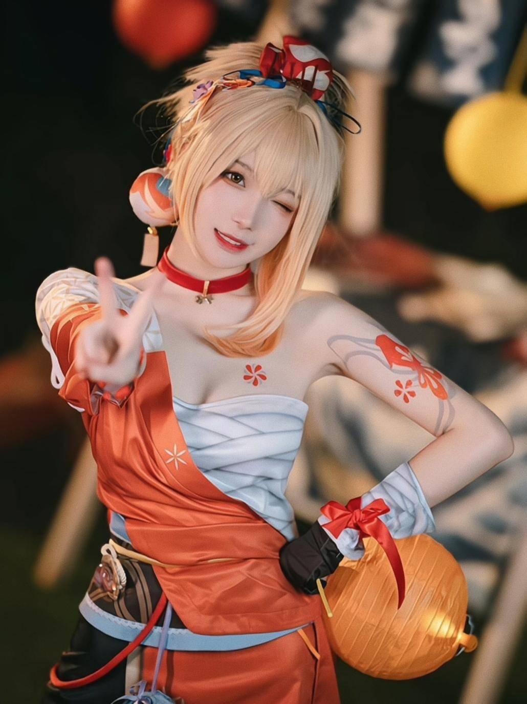原神 cos 美女